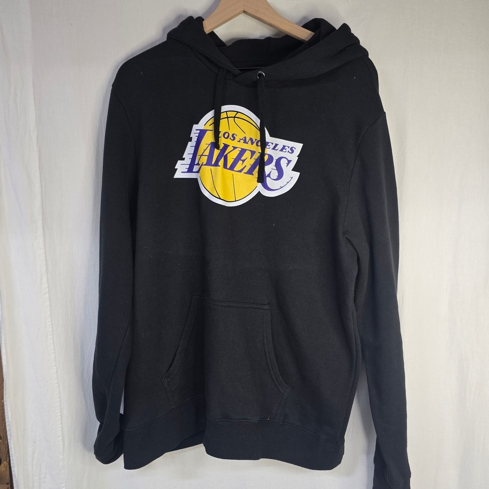 Fanatics LeBron James Lakers Hoodie XL Black Cotton NBA Basketball Streetwear